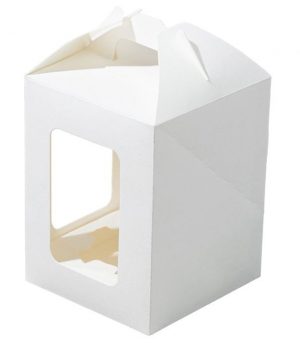 Упаковка для кулича картон.белая OSQ JUMPL S 120х120х160
