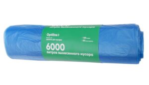 Пакеты для мусора Optiline, ПНД, 70х110 см, 18 мкм, 120 л, синие